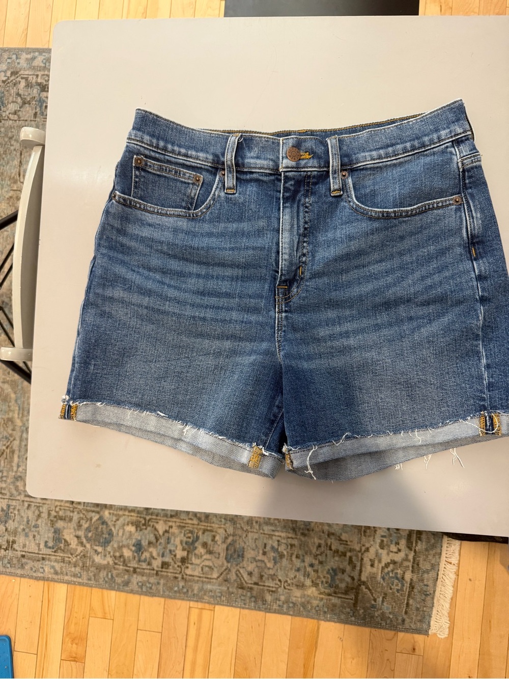 Classic Mid-Blue Denim Women’s Shorts